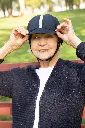 Hardy_Navy_Medical Grade Fashionable Helmet_Senior Female_Outdoor_High res_6.webp