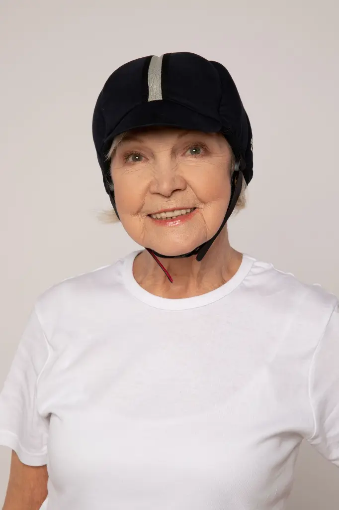 Hardy_Navy_Medical Grade Fashionable Helmet_Senior Female_Studio_High res_3.webp