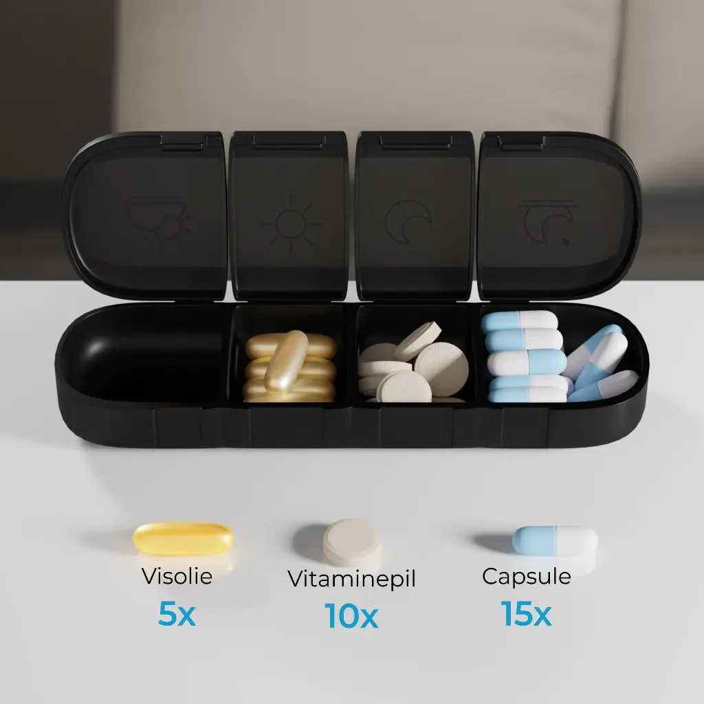 geasy-pillendoos-7-dagen-4-vakken-zwart-capaciteit.webp