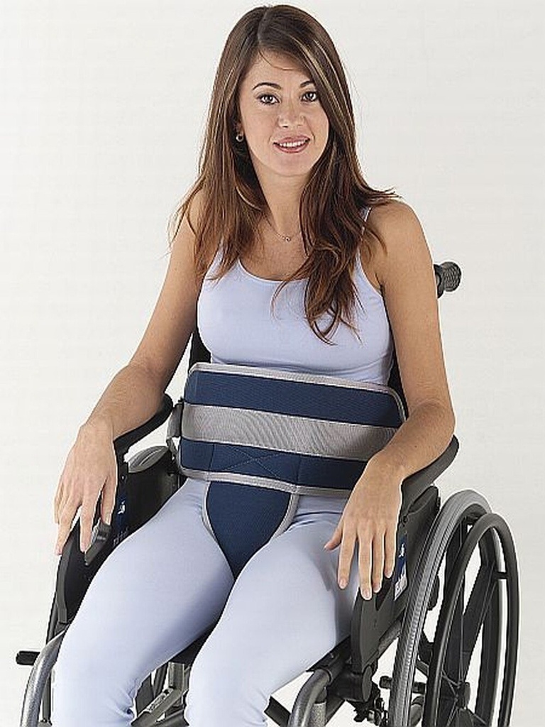 Ceinture pelvienne pour fauteuil roulant