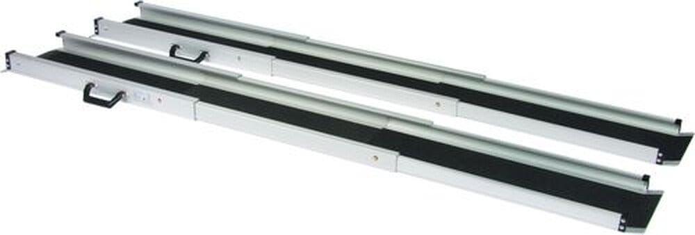 Teleskoprampe aus Aluminium mit rutschfester Oberfläche