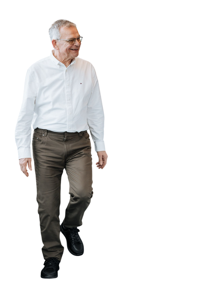 Pantalon 5 poches avec élastique - coton vert