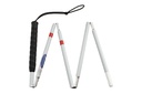 Foldable aluminum cane