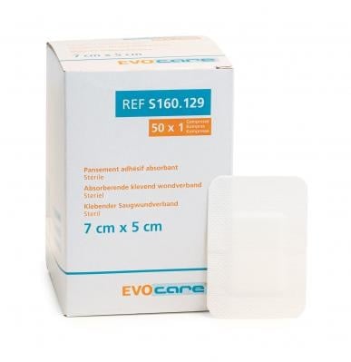 Evocare chirurgische wondpleister, met kompres - Doos met 50