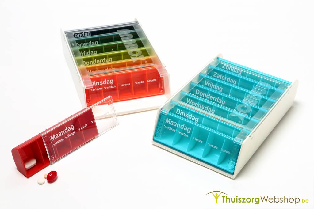Boîte à  médicaments pour 7 jours, 5 compartiments par jour