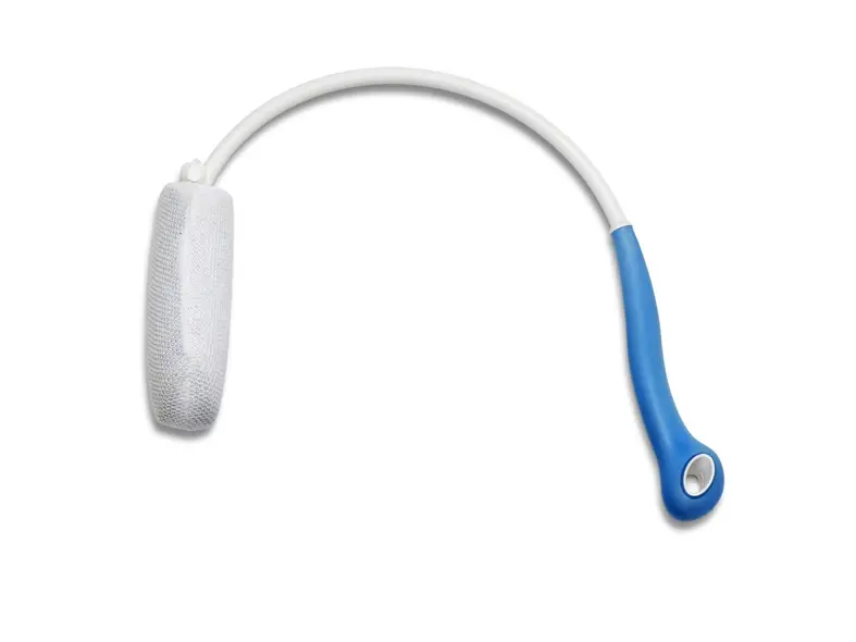 Ergonomische badspons met verlengd handvat