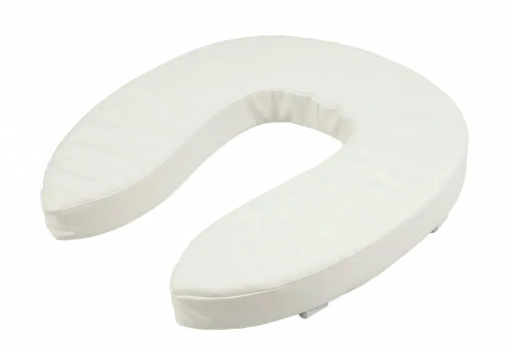 Soft vinyl toilet cushion for regular toilet 