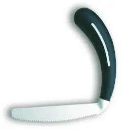 couteau à bascule anthracite/blanc 