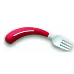 Spork: fourchette gauche rouge/blanc 
