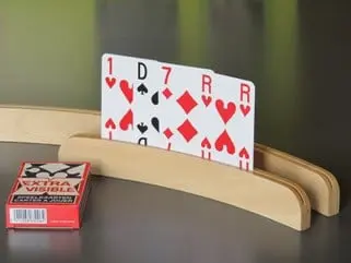 Porte-cartes à jouer en bois de luxe