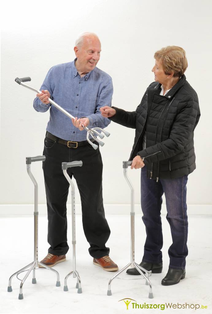 Walking stick with wider base - 3 or 4 legs