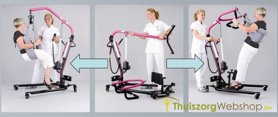 Combination of passive and active lifting device 