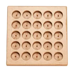 petit tableau 12,5 x 12,5 cm pour 25 broches de 18 mm Ø