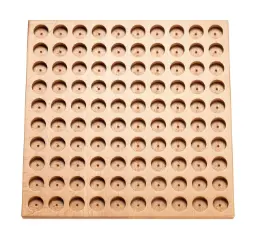 grand modèle, 25 x 25 cm, pour 100 broches de 18 mm Ø