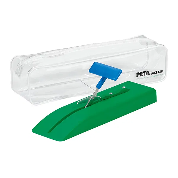 Table scissors on a plastic base