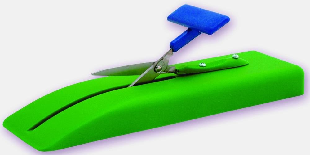 Table scissors on a plastic base