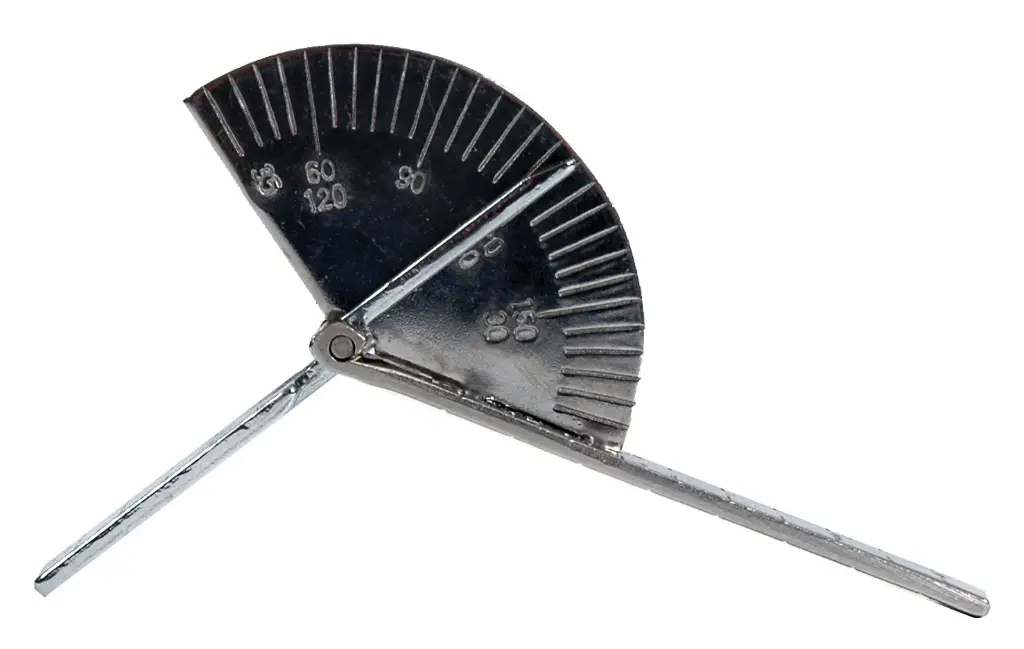 Finger goniometer stainless steel 9 cm 180 °