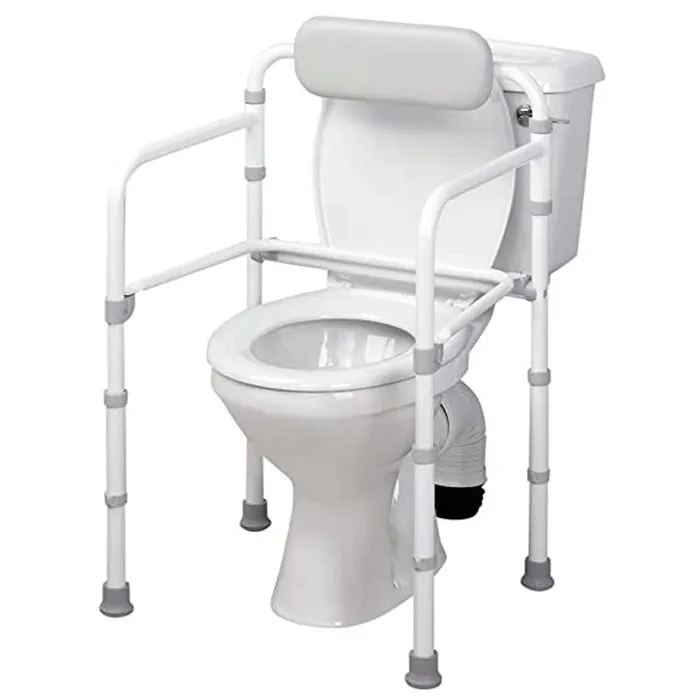 Cadre de toilette avec dossier Uniframe, pliable