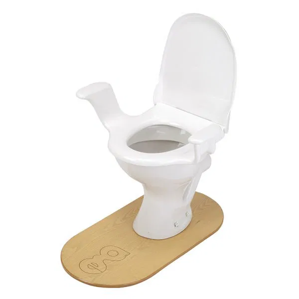 Toiletverhoger/verkleiner met armsteunen uit 1 stuk 