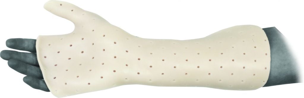 Pre-cut rest splint to PIP line