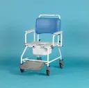 Bariatrics Atlantic shower and toilet chair with wheels