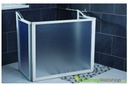 Shower screen Evolution freestanding 3 parts 