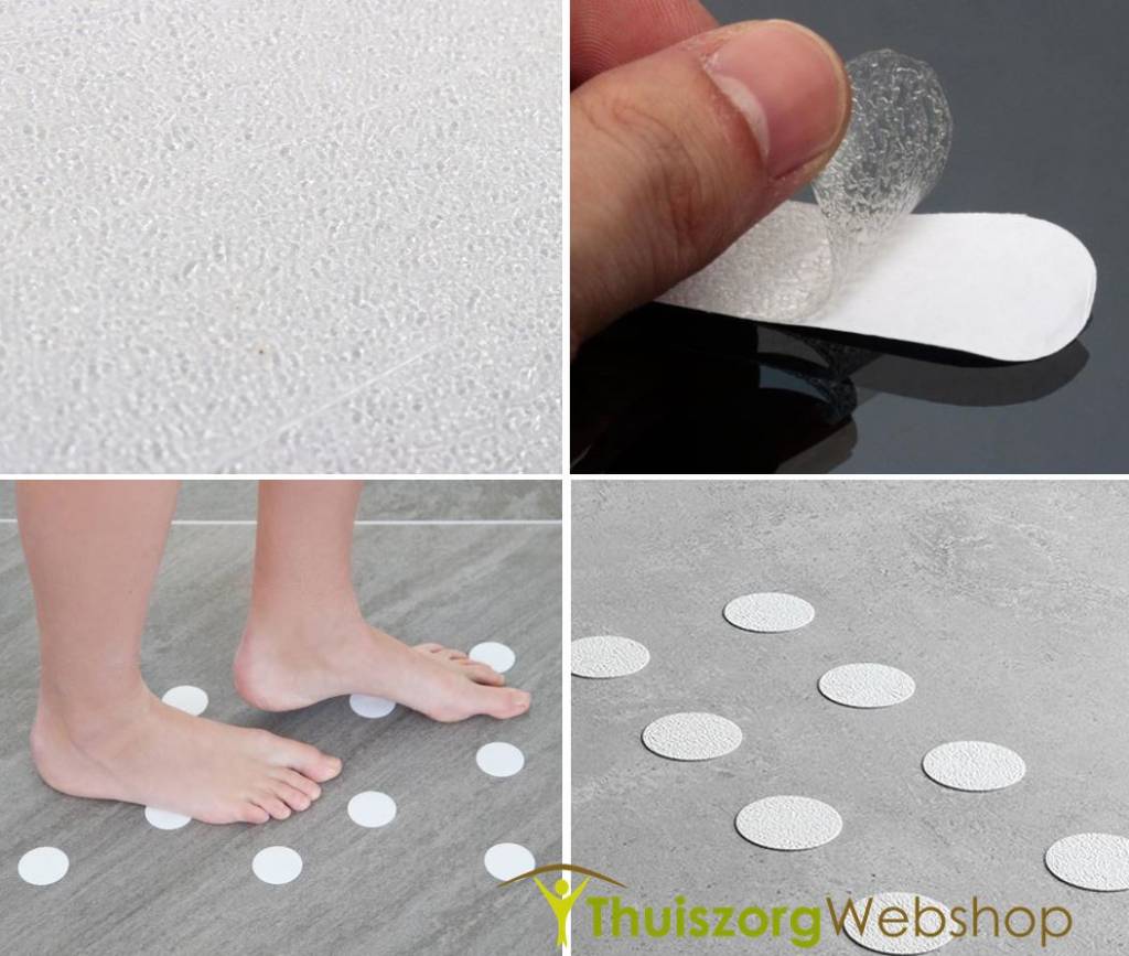 Safety strips for bath and bathroom