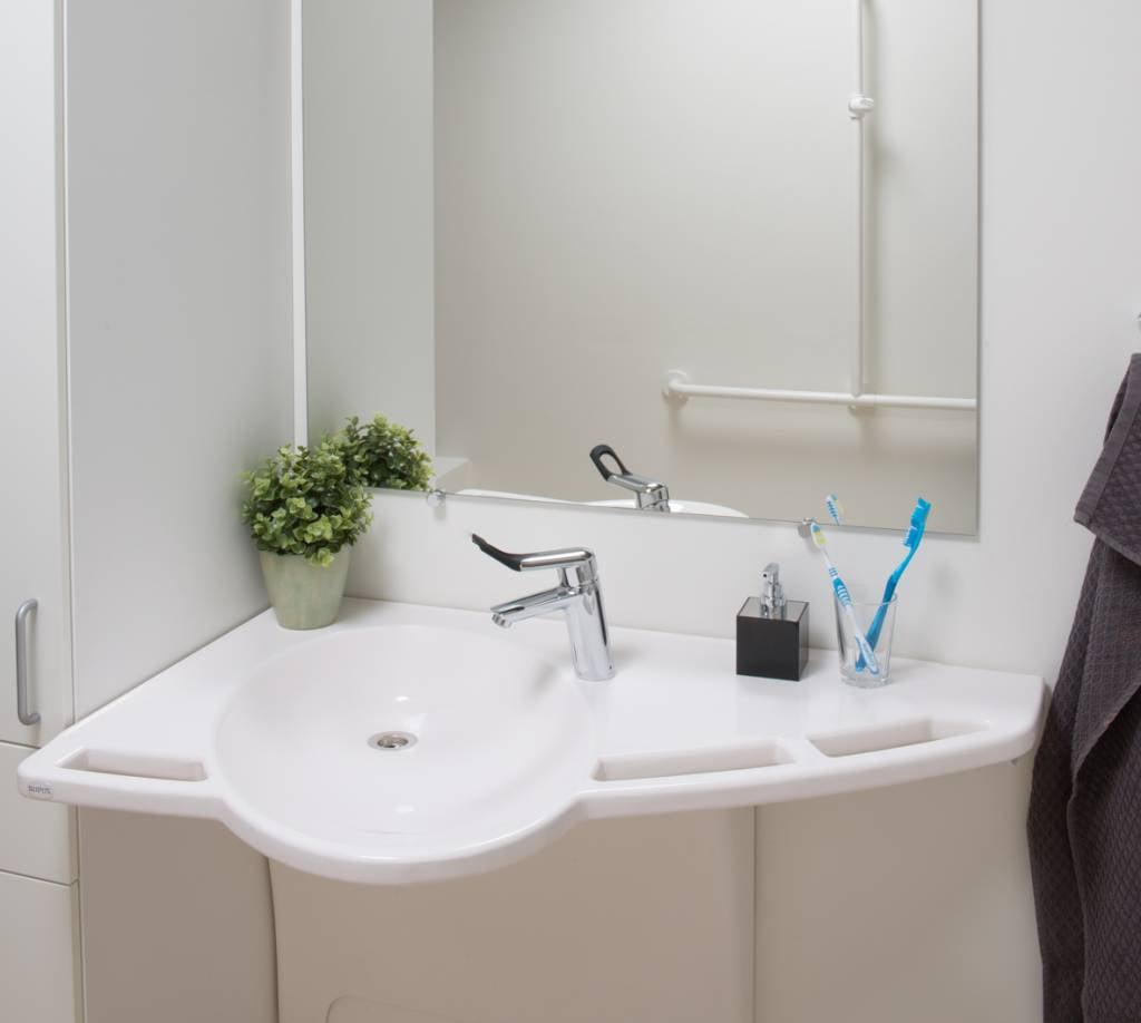 Hoogteverstelbare lavabo