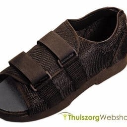 Zwarte nylon post-operatieve schoen 