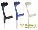 Forearm crutch with flexible grip ergo soft