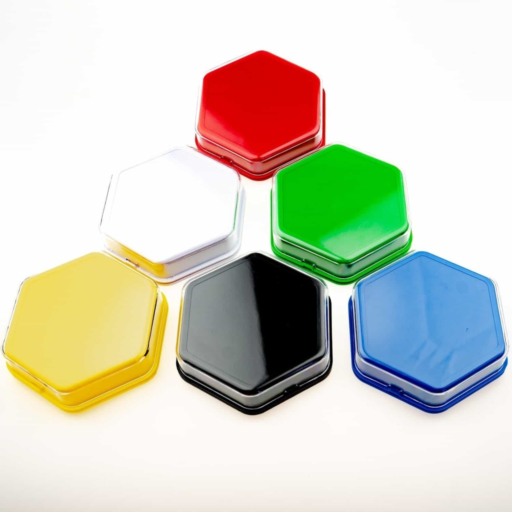 Set van 6 zeshoekige praatknoppen