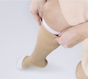 Compression stockings in 2 parts with a silky structure
