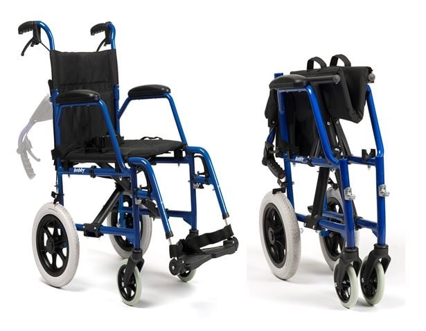 Transport chair foldable bobby - 2 widths