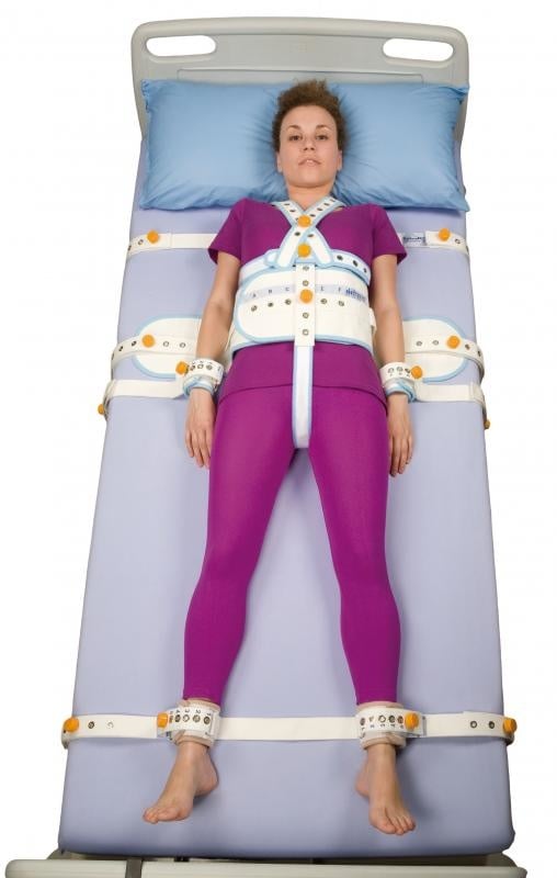 Safety belts for the bed