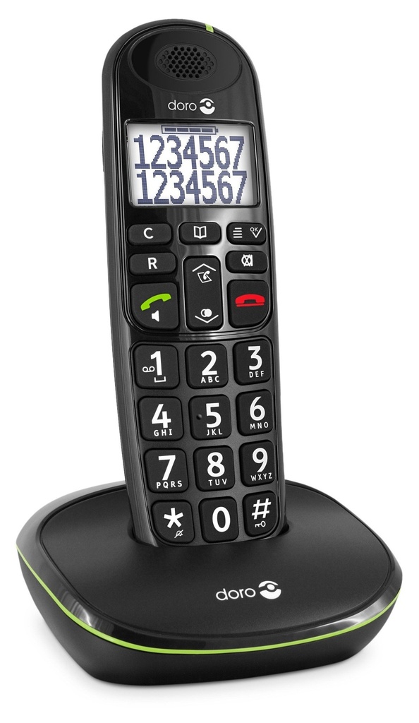 Draadloze seniorentelefoon met duidelijk scherm