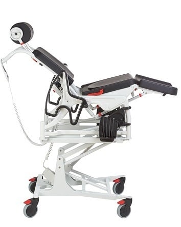 Height adjustable tilting nursing chair