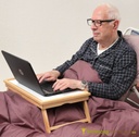 Wooden table for on the bed