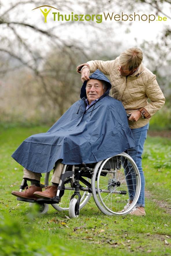 Rolstoelponcho tot de knieën