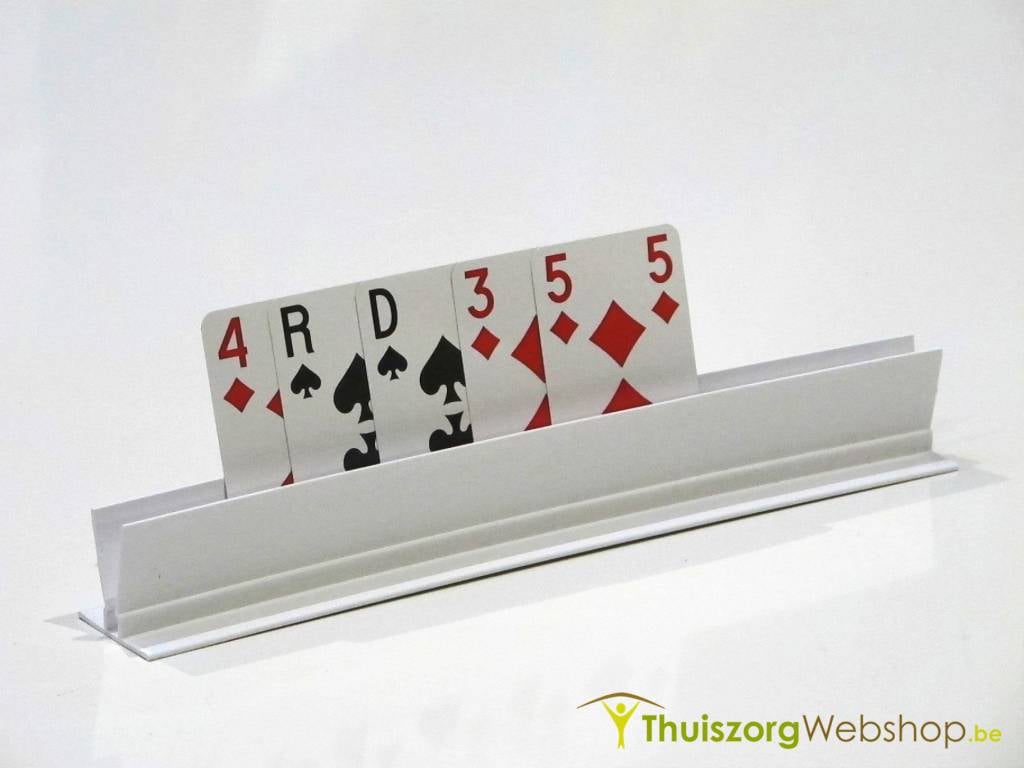 Playing card holder for the table
