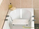 Hanging bath seat without backrest