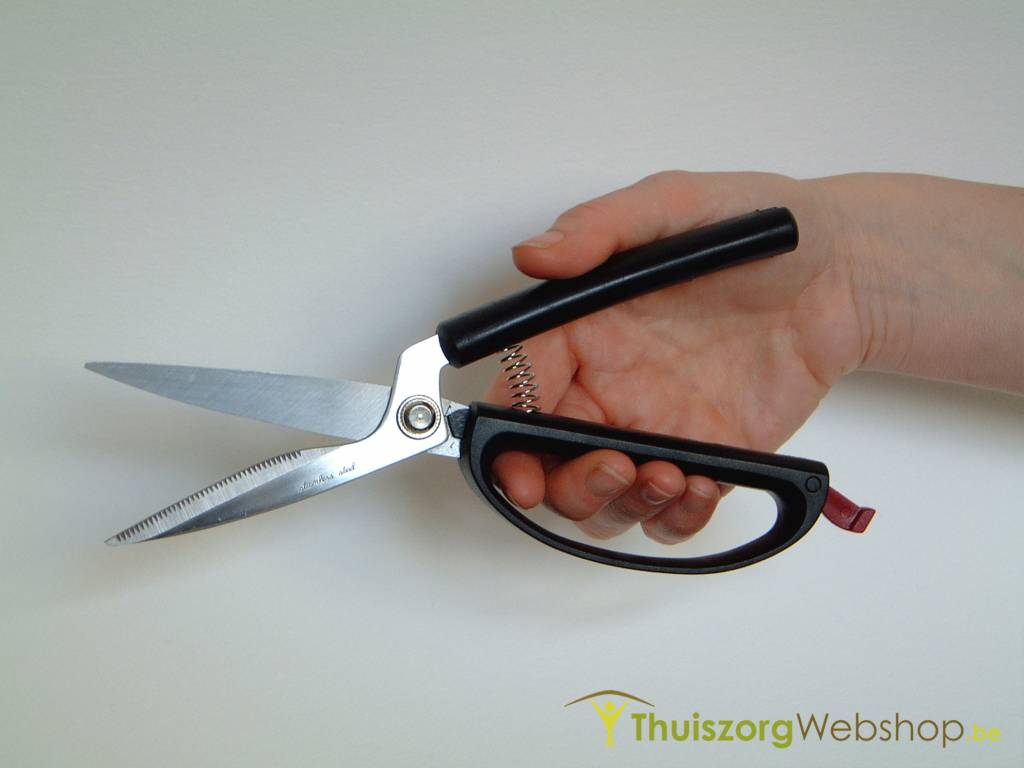 Self-opening kitchen scissors 