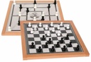 Enlarged checkers game with pawns - magnetic