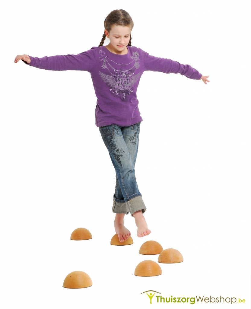 Boule demi-pas en bois