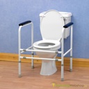 Extra sturdy and adjustable toilet frame
