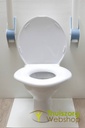 Toilet seat for obese persons