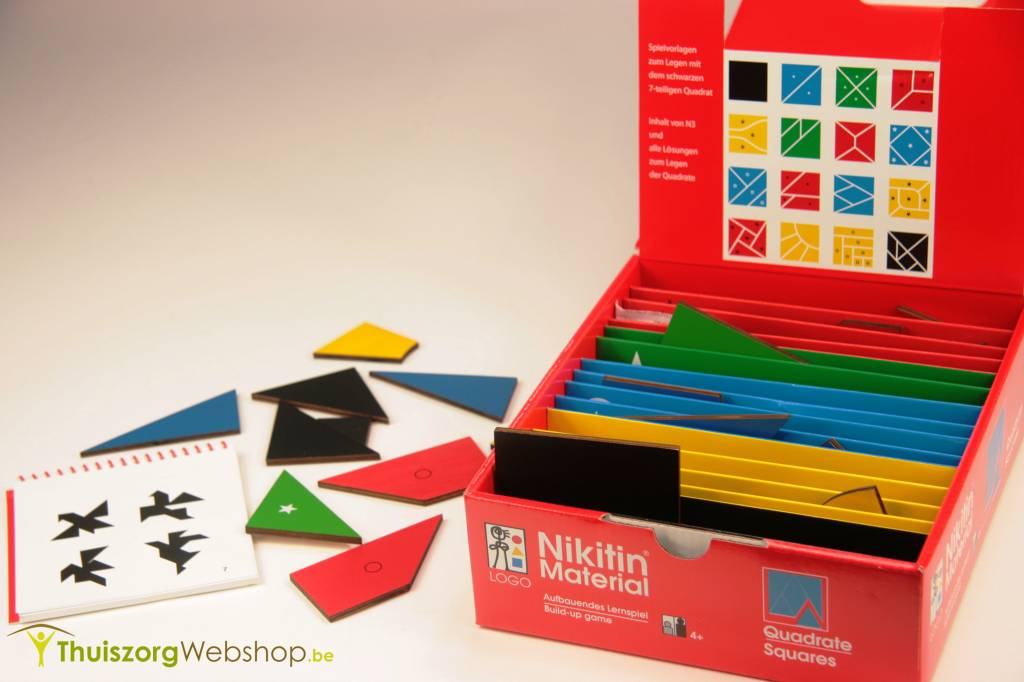 Quadrate, simple tangram Nikitin N3