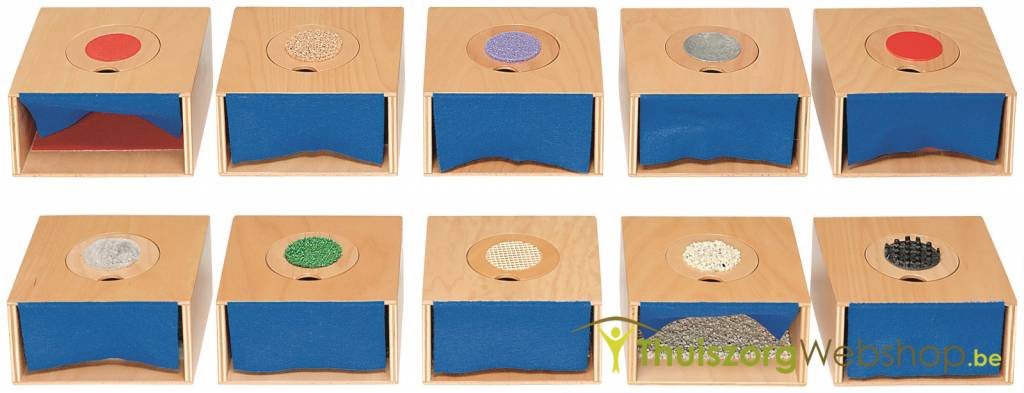 Tastdozen voor hand- en voetperceptie