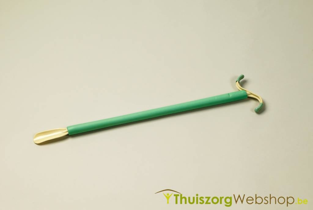 Shoe puller and clothes stick 2-in1