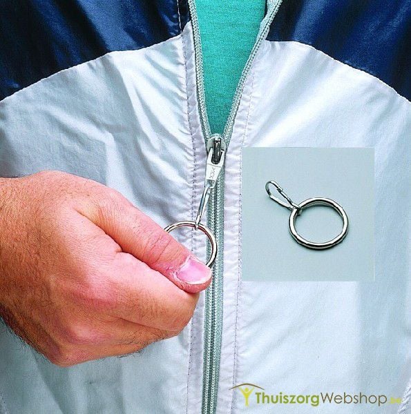 Ring-shaped zip puller