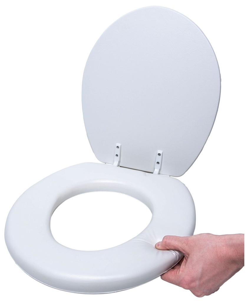 Zachte toiletzitting met vinylbekleding voor gewoon toilet 